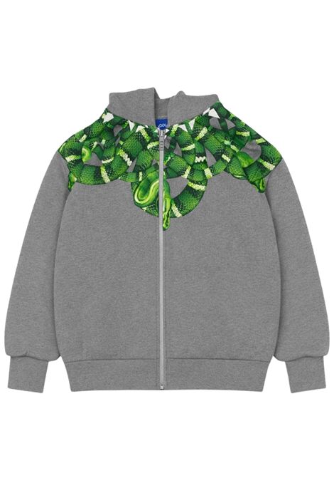 Grey cotton sweatshirt for children MARCELO BURLON | BZH010GRIGIO